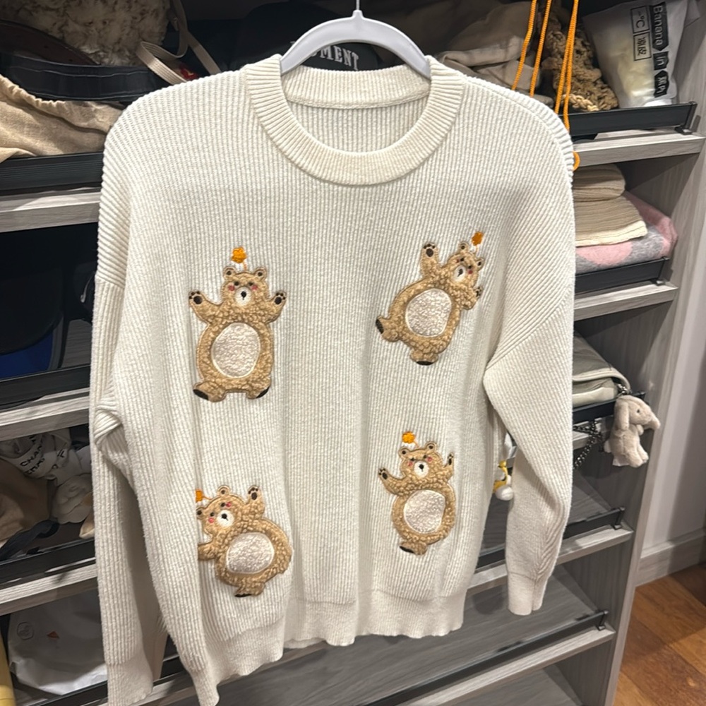 cute bears style sweater